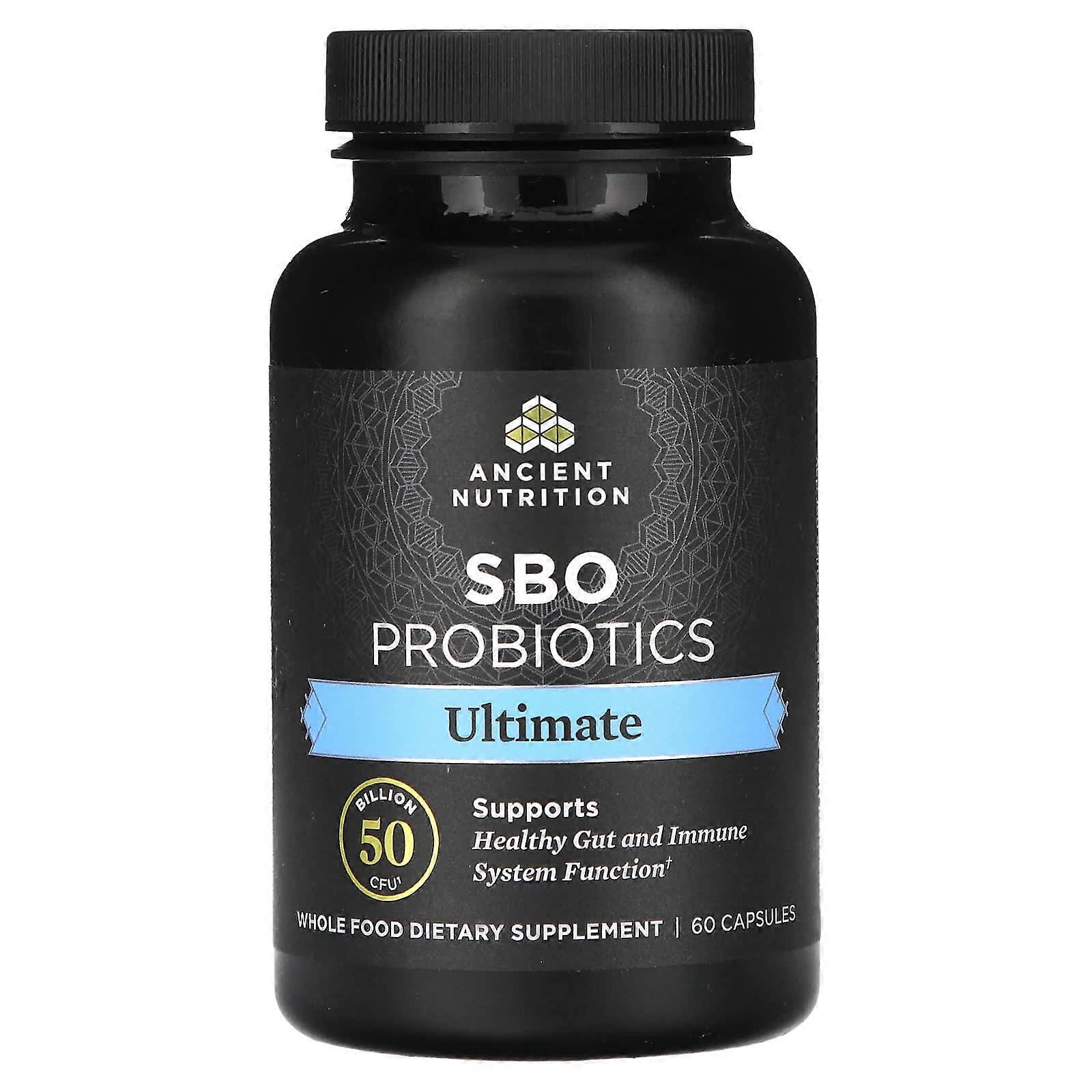 Dr. Axe / Ancient Nutrition, SBO Probiotics, Ultimate, 50 Billion CFU, 60 Capsules