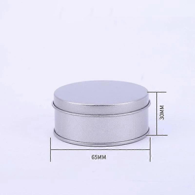 20Pcs Small Metal Round Tin Silver Storage Box Case