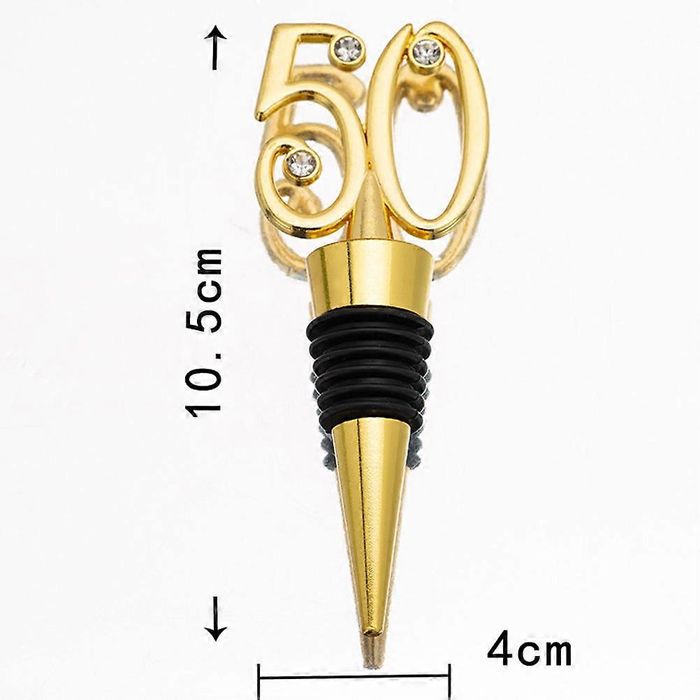 Birthday Sealing Plug Creative for 4Pcs Golden