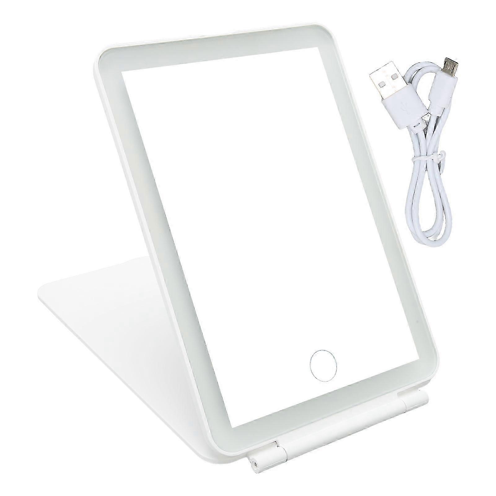Dimmable Touch LED Travel Makeup Mirror