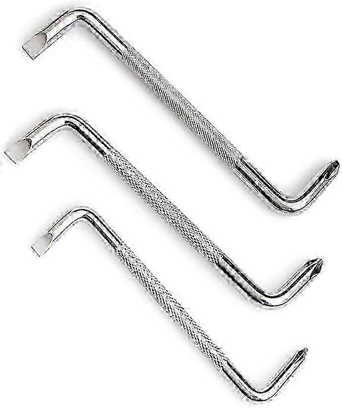 3-piece offset screwdriver set with Z-tip, Phillips and flat head