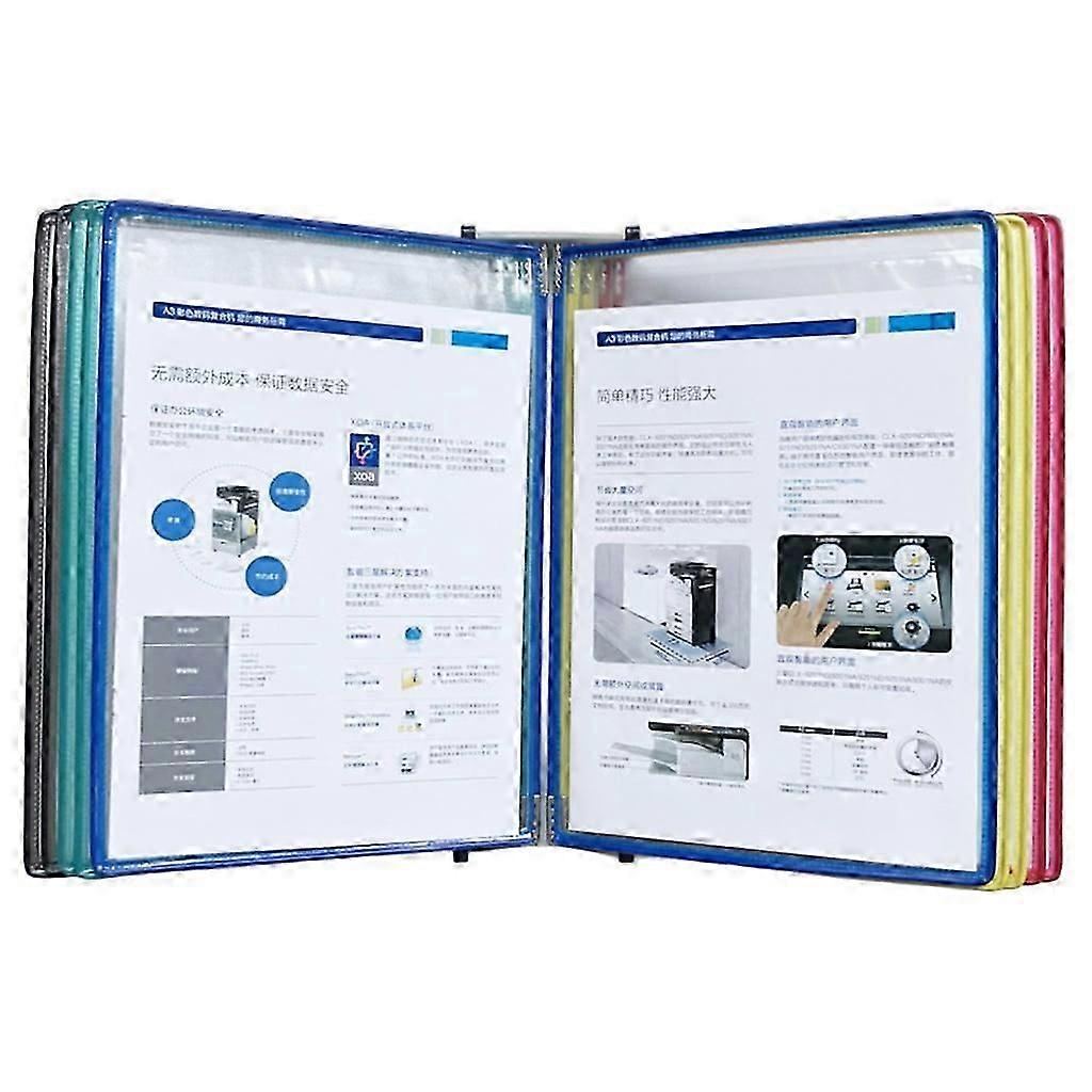 Milue Wall Mounted Reference System Display Board with 10 Pocket