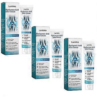 3X hyaluronsyre ledmassagecreme, avanceret led- og knoglemassagegel til ryg, nakke, hænder, knæ
