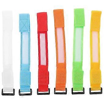 Braccialetti in nylon luminosi a LED per la corsa, confezione da 6 pezzi