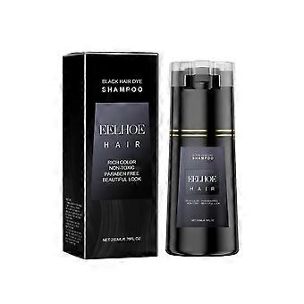 Black 200ml Plant Extract Nourishing Shampoo, Multi-Color DIY Coloring Shampoo, Gentle Easy Apply