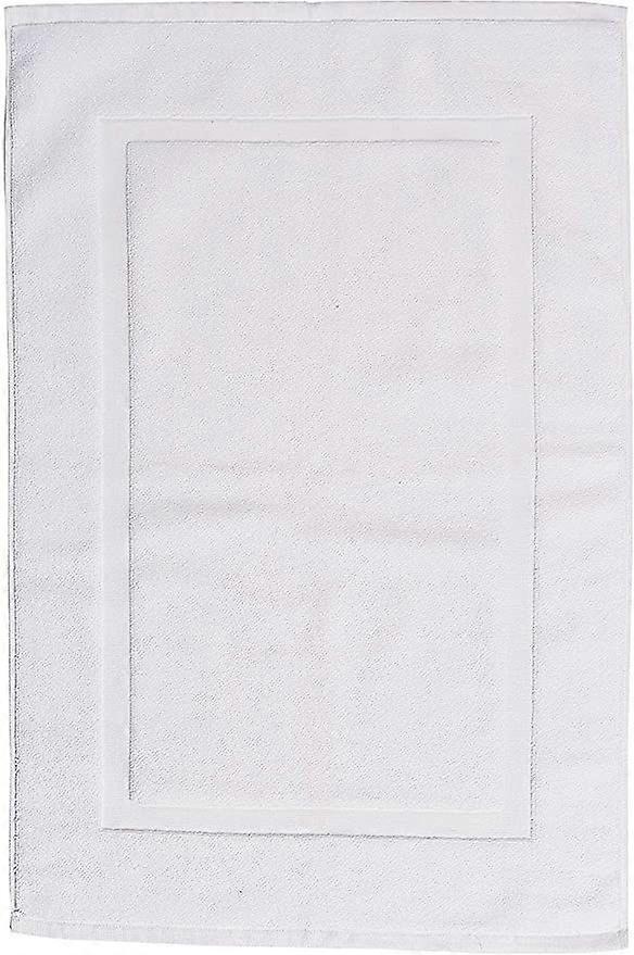 Dww-Basics White Trim Bath Mat
