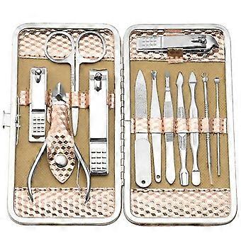 Professional Nail Care Kit Nail Beauty Kit With Travel Case (rose Gold)