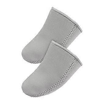 1 Pair Toe Warmers Windproof Coldproof Neoprene Toe Warmers Winter Thermal Foot Caps Socks for Cycling Running Hiking Ice Baths