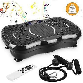 Vibrating Platform, 5 Proes, 99 Levels, 2 Elastic Bands, Touch Lcd, Vibration Device For Fitness & Bodybuilding