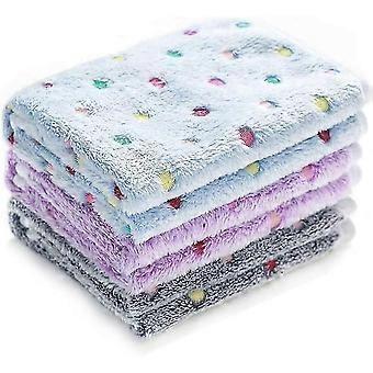 Ultra-myk plysj teppe for hund / katt 3 stk prikker medium (76 * 52cm)