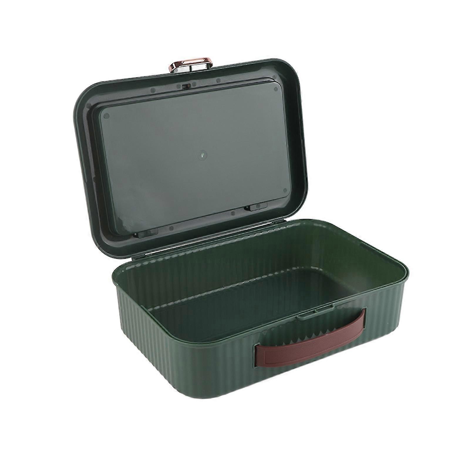 Multifunctional Document Storage Box Large Capacity Two Layer Liner Home Certificate Organizer