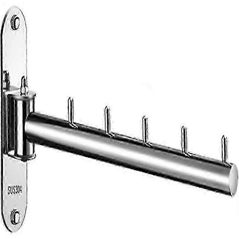 Swing arm wall mounted clothes hanger rack foldable 26-27