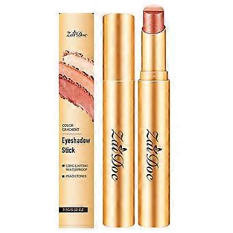 1Pcs AMZ Long-Lasting Multi-Color Eyeshadow Stick (Fine Shimmer Orange-Brown)