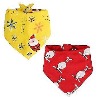 Hund Bandana Jul Kæledyr Tørklæde Trekant Pet Bandana