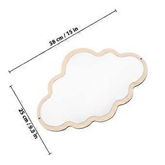 Nordic Various Styles Children Safety Mirror Decoration Crafts Baby Wooden Mirror