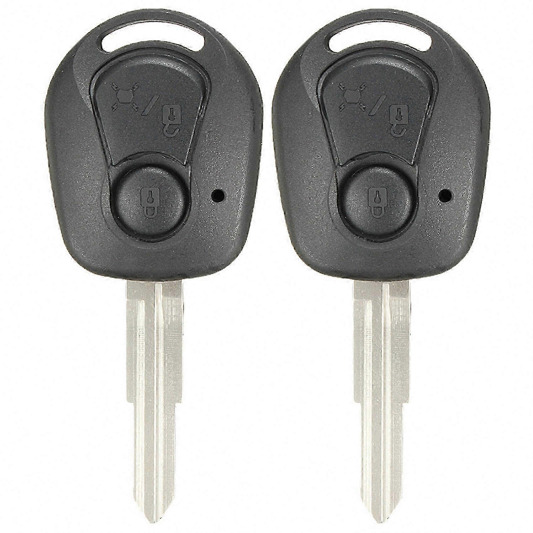 2X 2-Button Remote Key Shell Replacement for Ssangyong Actyon, Kyron, Rexton