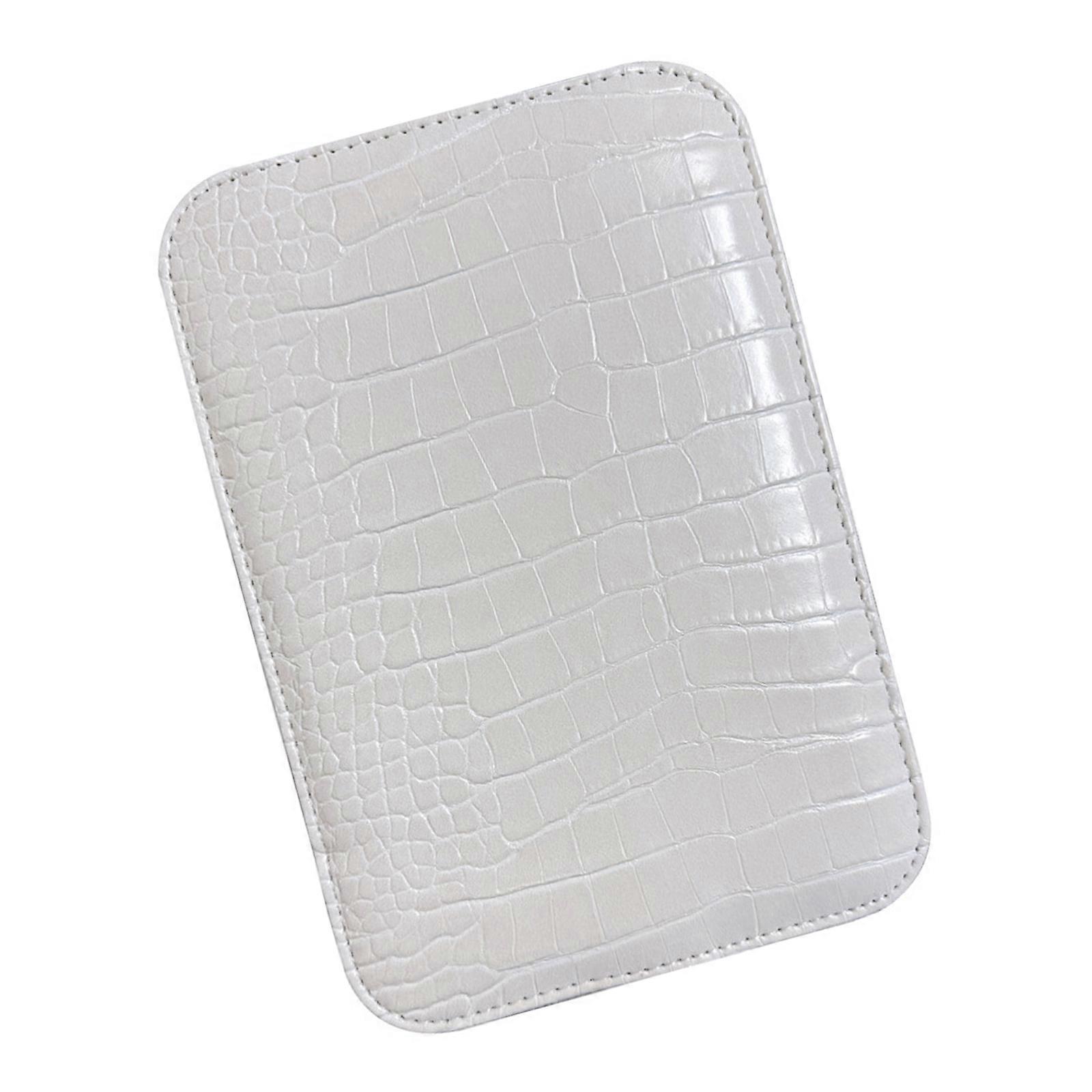 Strong PU Cosmetic Pouch With Practical Layout For set 5.3cm Streamlined  White