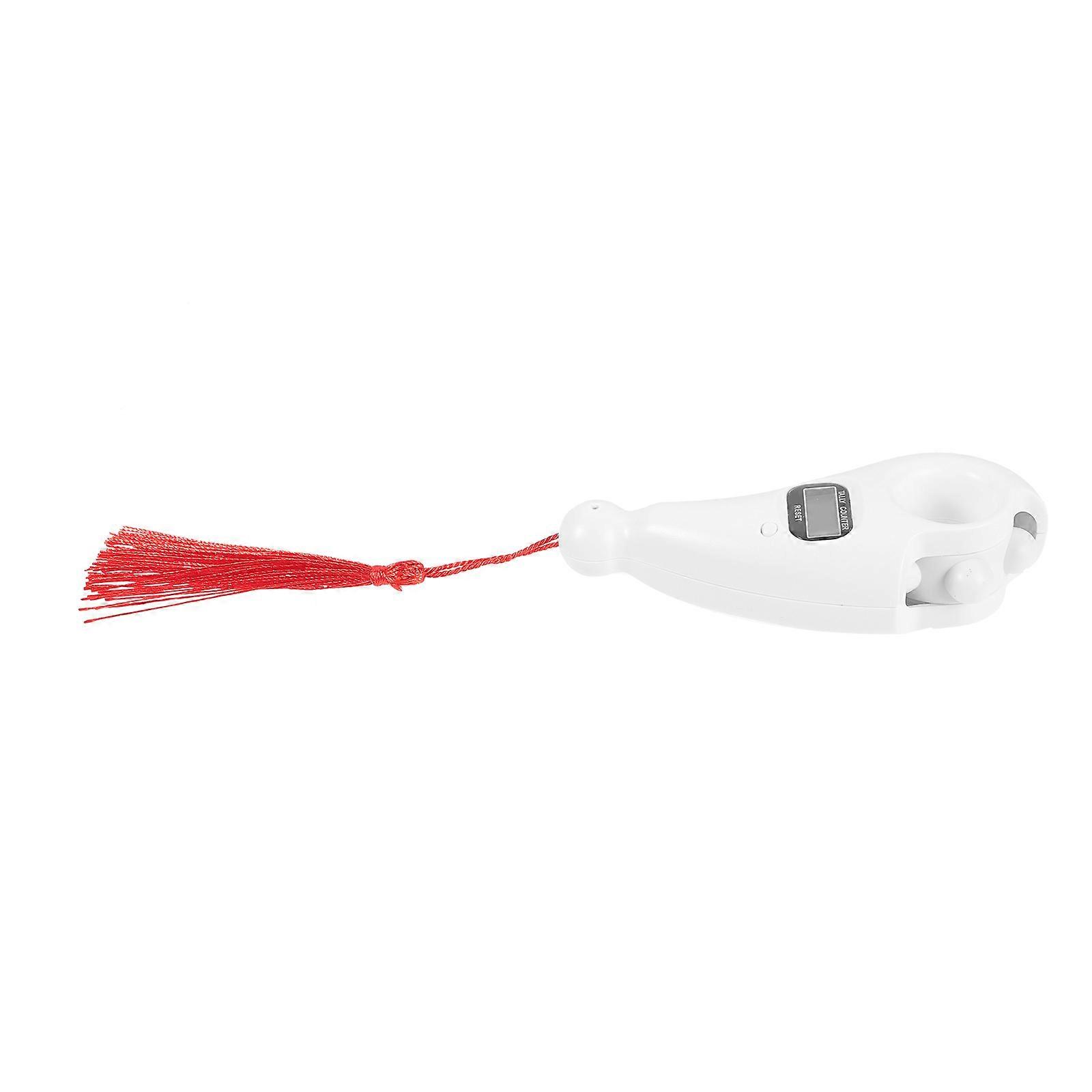 White Digital Bead Rotating Counter for Counting Use Portable