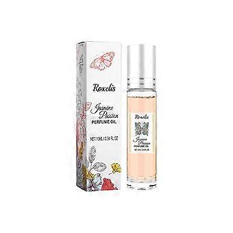 Long-Lasting Jasmine Roll-On Perfume - Portable 10ml Pheromone Fragrance with Precise Spherical Design, Easy Application & All-Day Freshness