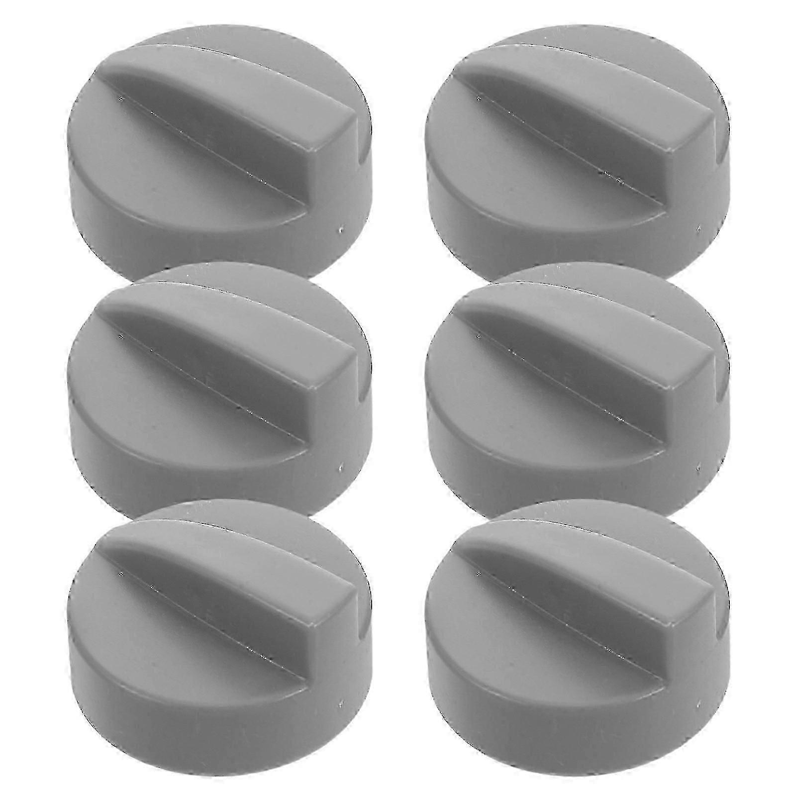 6-Piece Toy Stove Knobs for Gas Heater Control, Plastic Replacement Knobs for Play Kitchen