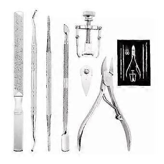Ingrown Toenails Set, Manicure Made Of High-quality Stainless Steel For Nail Problems, Thick Nails And Paronychia, 7-piece Professional Nail Care zxfg