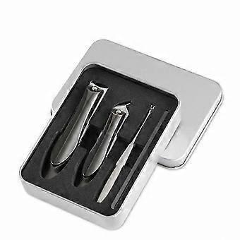 Nail Clippers Set, 4-Piece Stainless Steel Manicure and Pedicure Grooming Kit for Travel