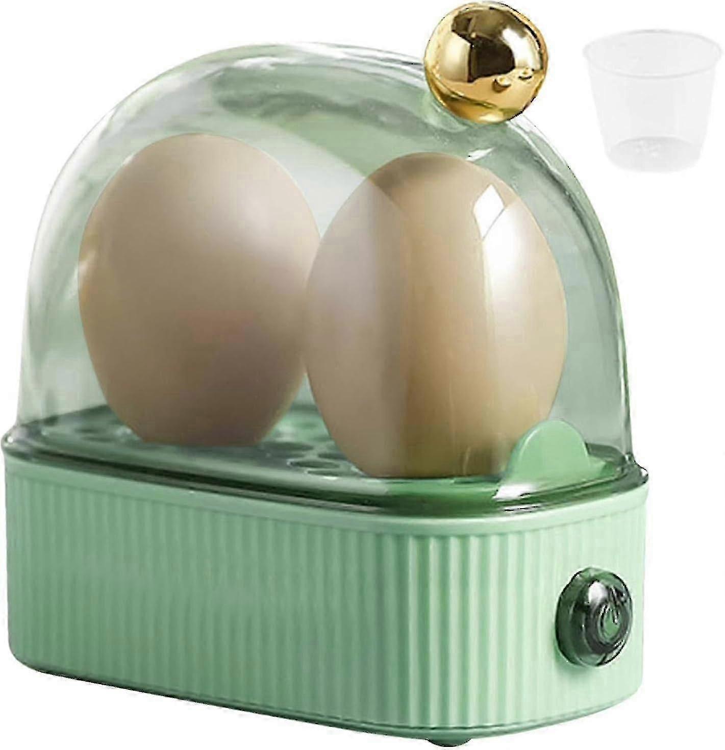 Compact Electric Egg Cooker for 2 Eggs: Soft, Medium, Hard Boils