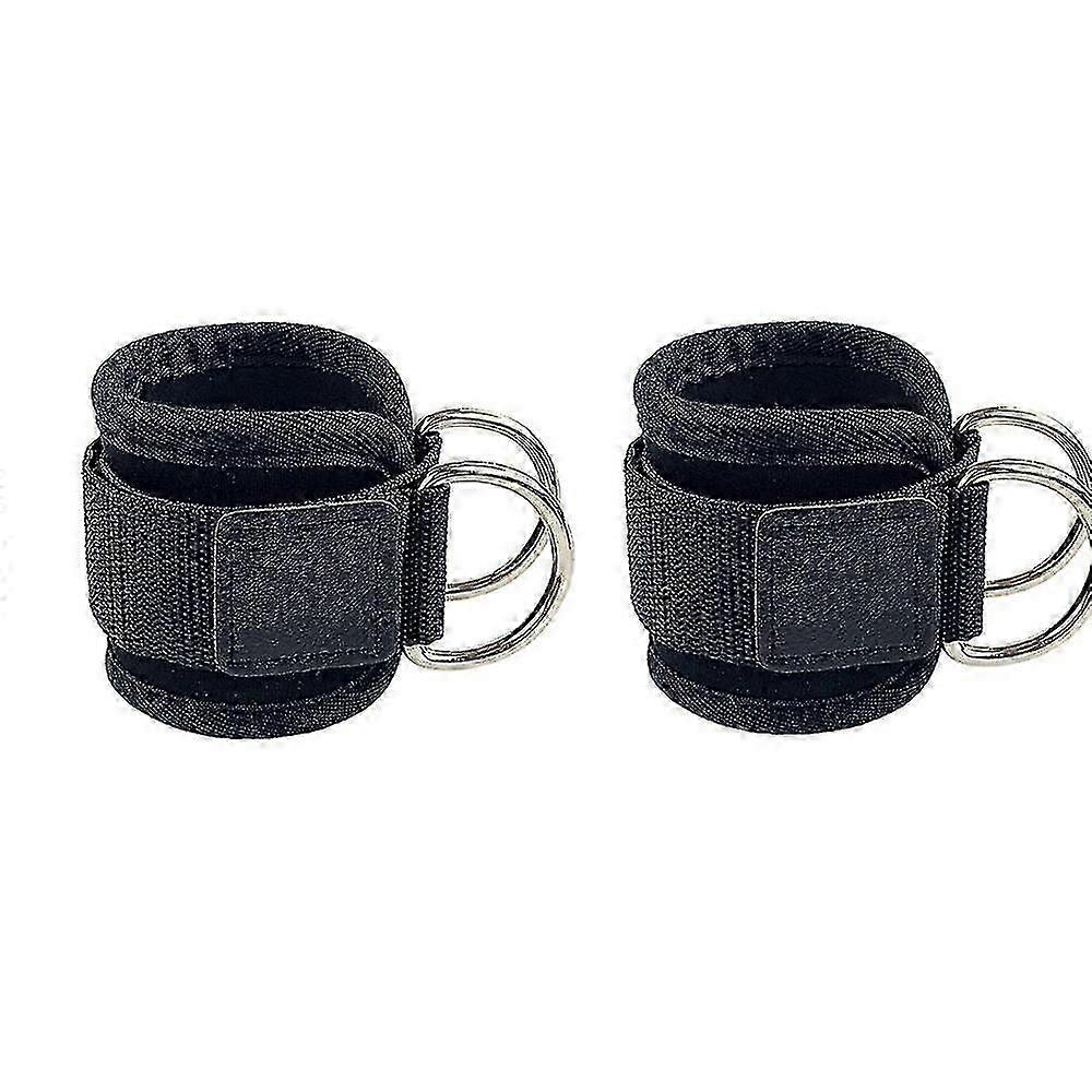 Ankle Strap For Cable Machines For Kickbacks,leg Extensions(2 Pcs, Black)