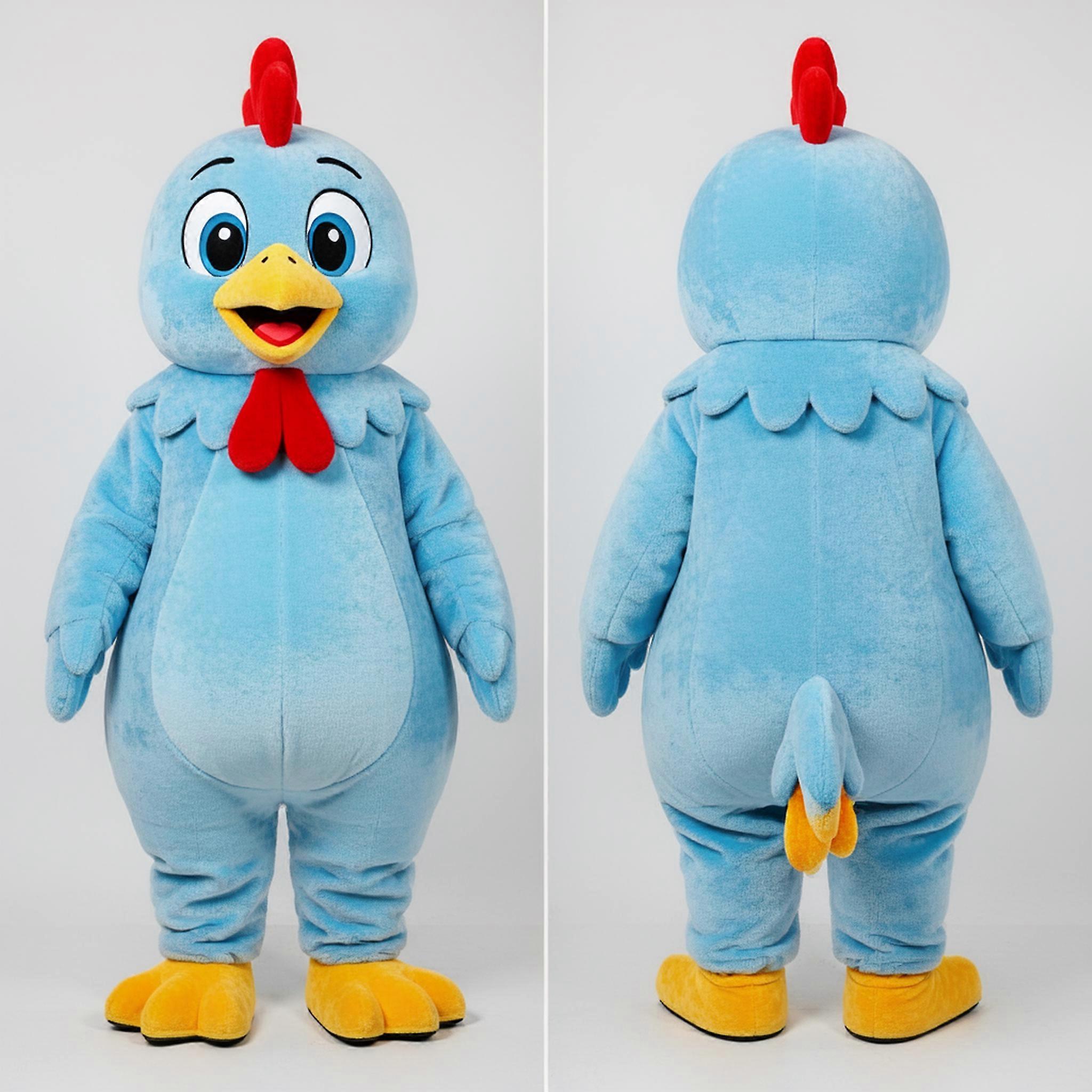 MASTICOT Sky Blue Cuddly Chicken Mascot