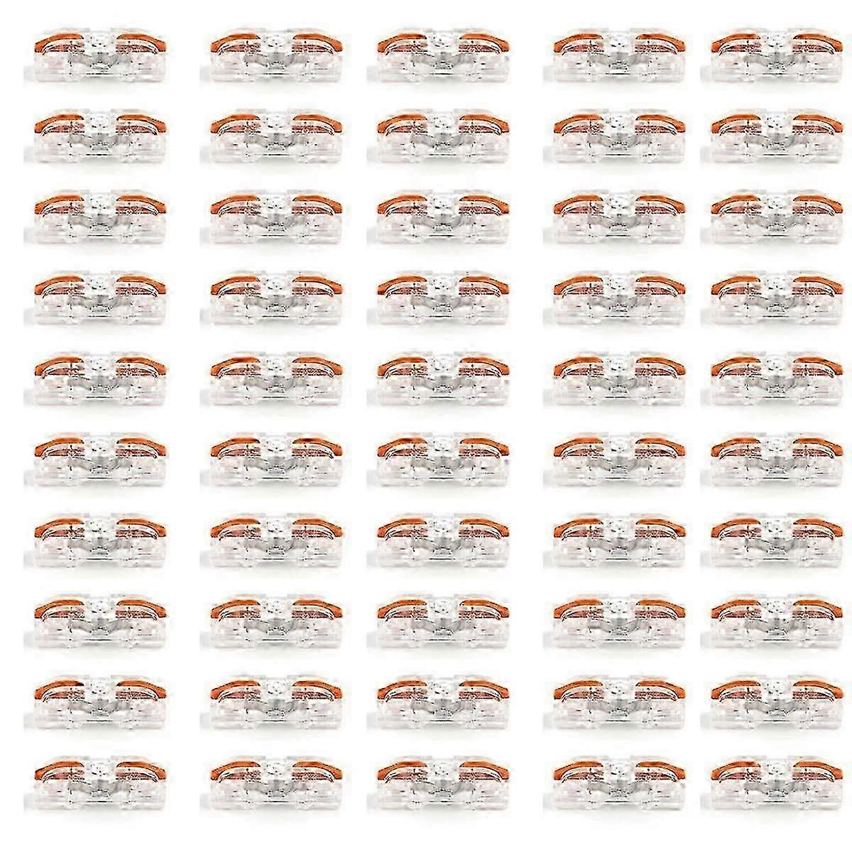 50 Pcs Quick Wire Cable Connector Splicing Multiplex Wire Connector, Quick Compact Cable Connector Transparent