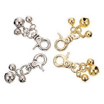 Cat Collar Zinc Alloy Bells Loud Bells for Pet Training 4Pcs