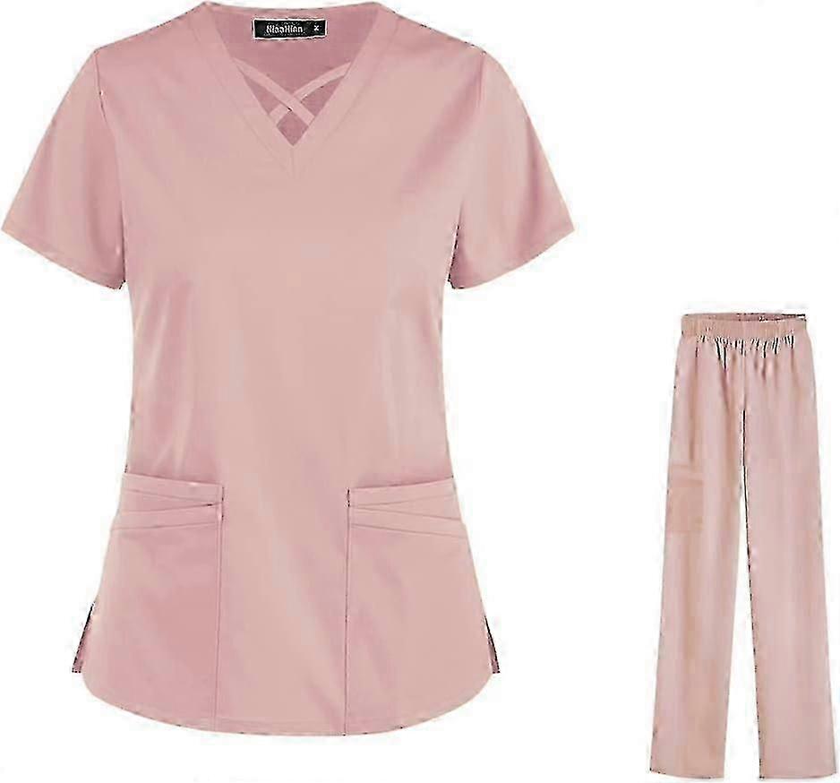 Cooling Stretch Scrub Set V Neck Top