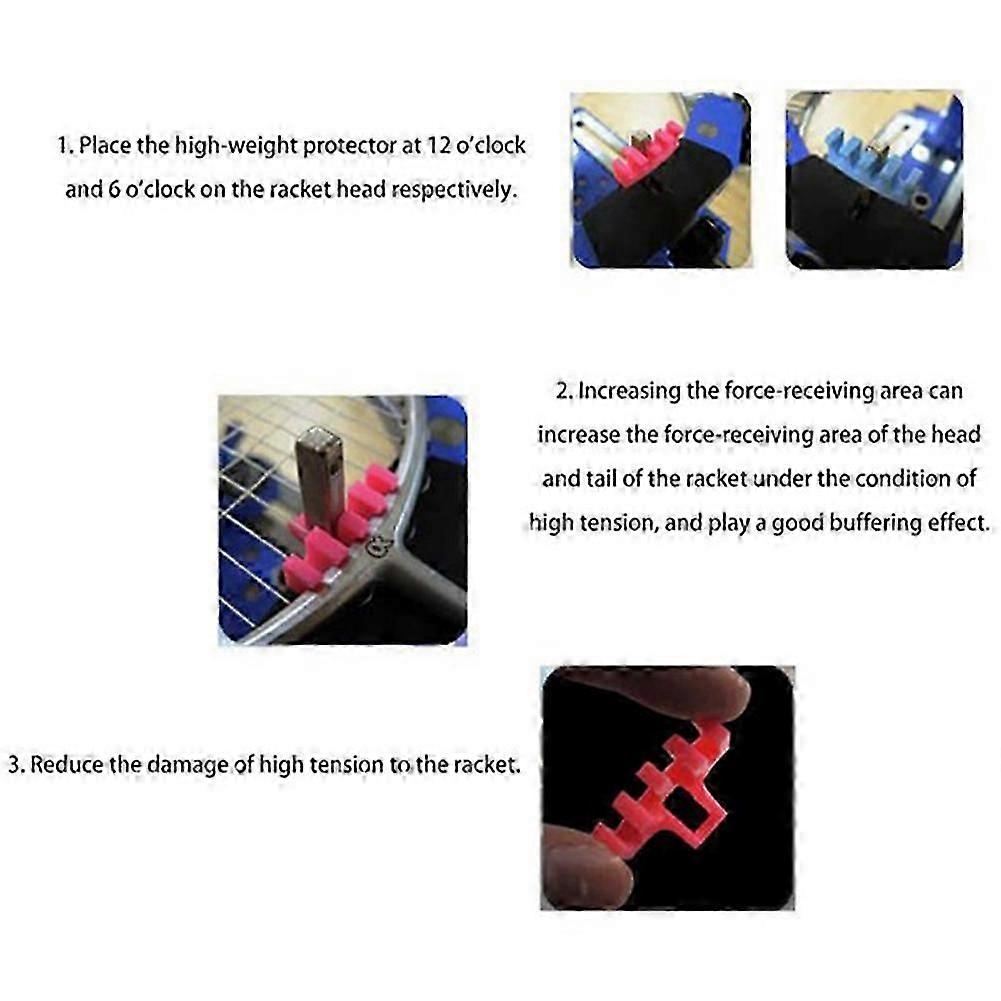 1Pcs Badminton Stringing Machine Tool Racket Load Spreader Adapter Universal Protector Attachment,Blue
