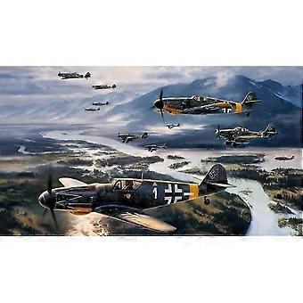 Adult Jigsaw Puzzles 300/500/1000 Pieces WWII Bomber Fighter Aircraft Patrolling The Sky