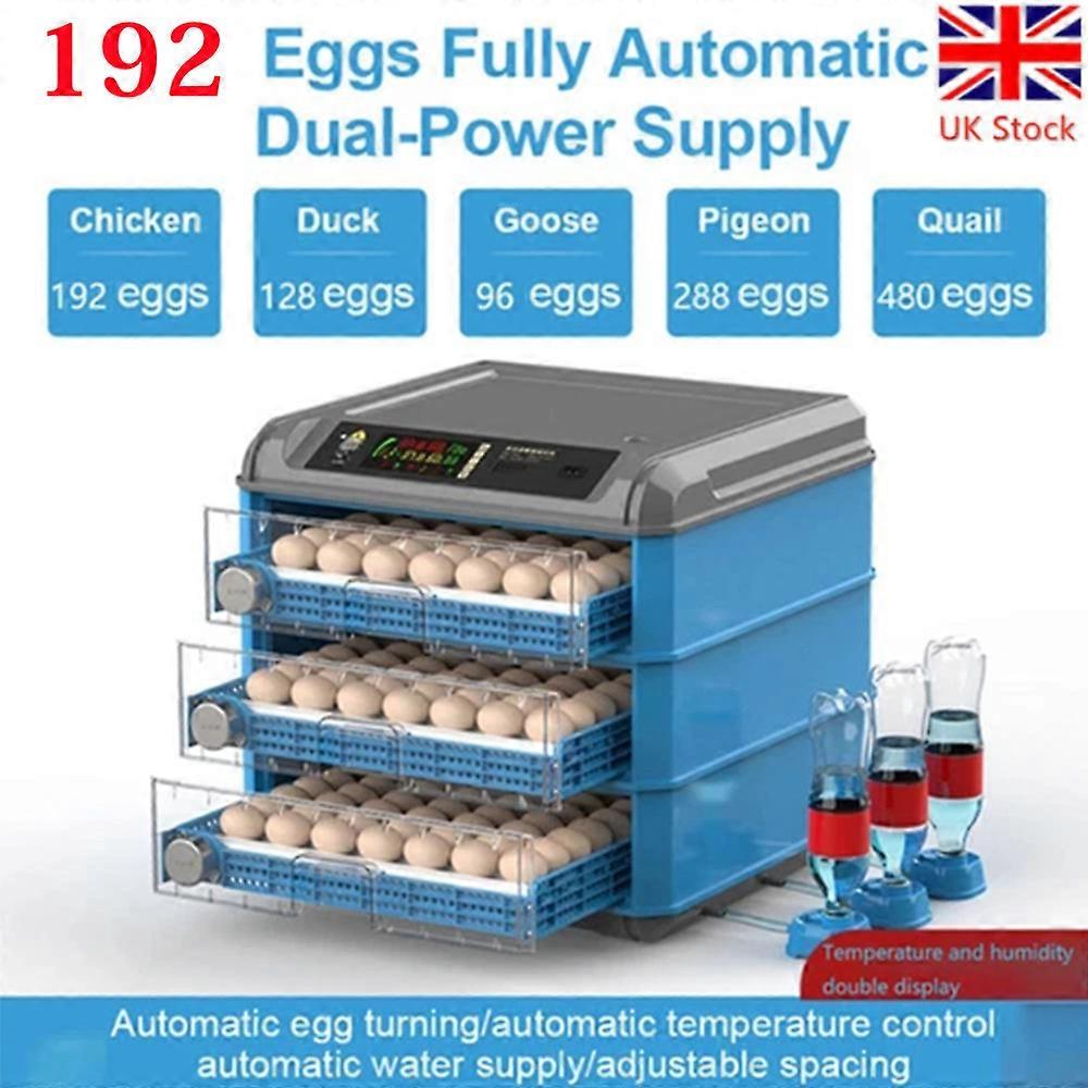 Digital Automatic Incubator 192Eggs Upgrade Adjustable DrawerTemperature Control