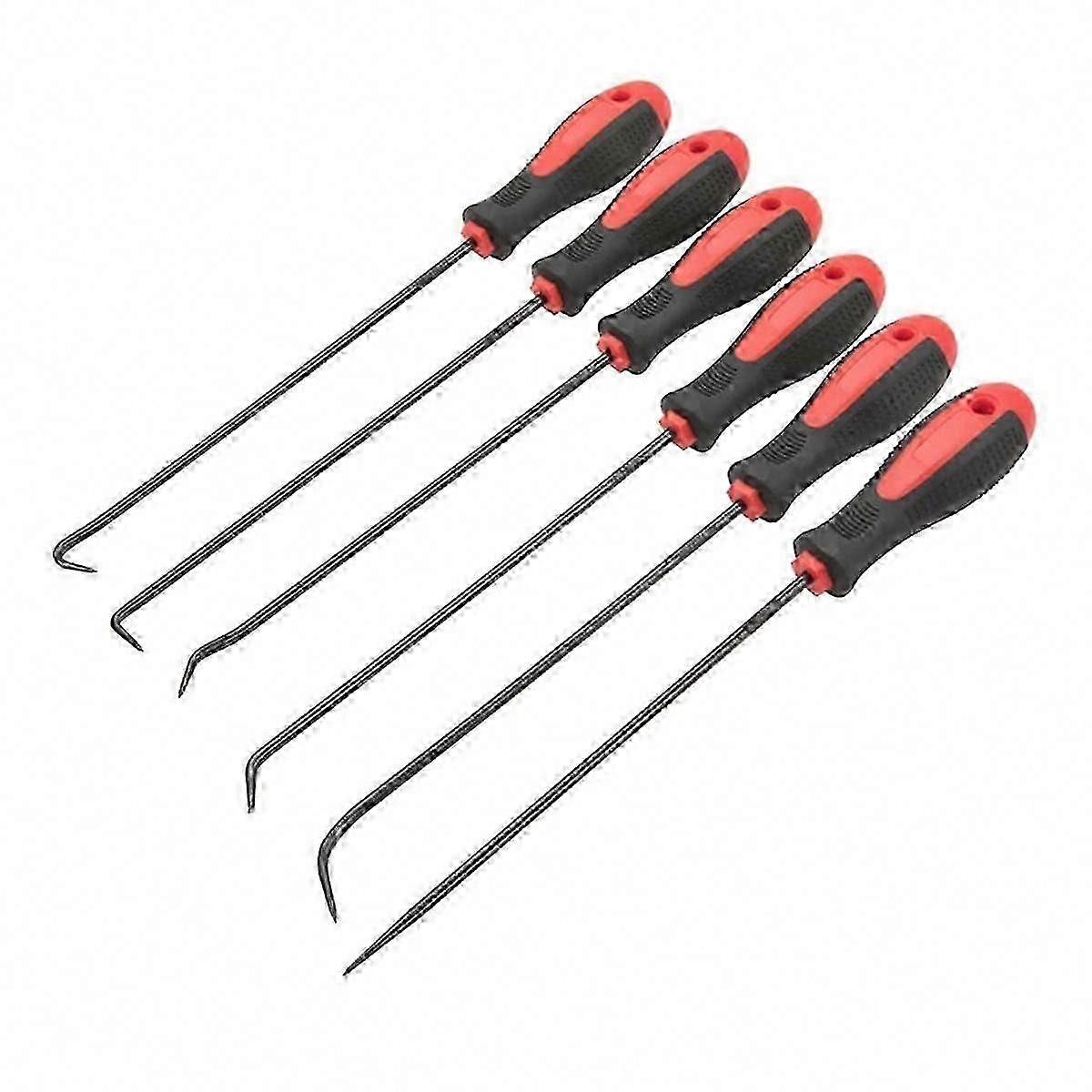 Extra Long Precision Hook and Pick Set, 6-Piece Professional Tool Kit