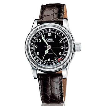 Oris Big Crown origital pointer dato automatisk analog kvinders ur med Or75475514064LS Cowskin armbånd