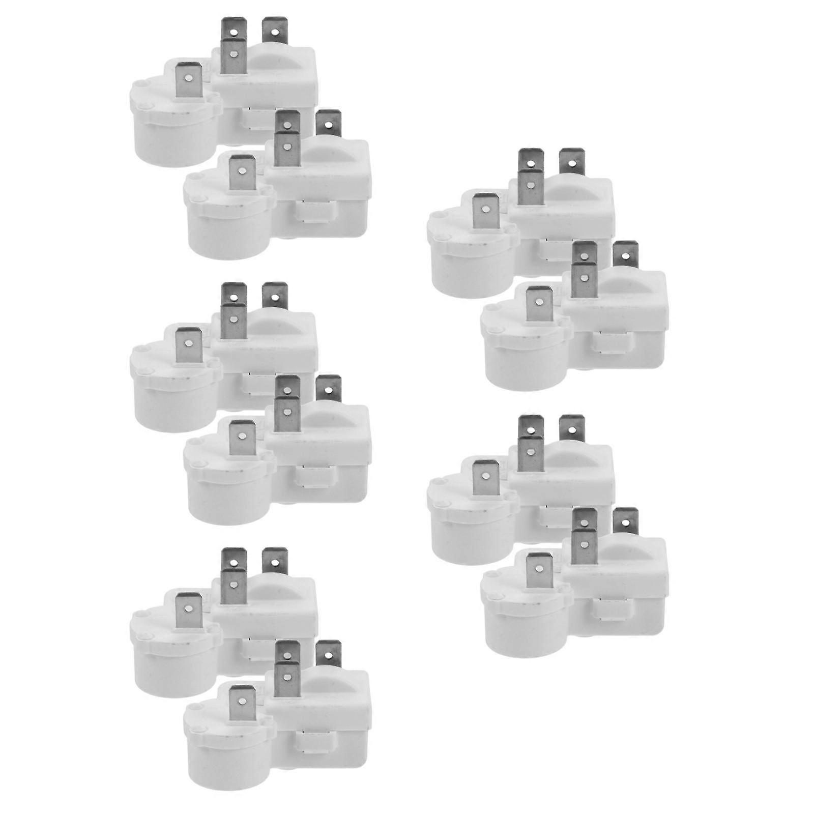 Refrigerator Overload Protector Compressor Starter Relay for Freezer 5Pcs White