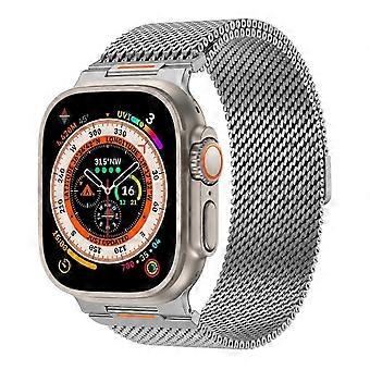 Klockarmband i grov mesh-design, magnetiskt fäste, kompatibelt med klockor med diameter 42/44/45/46/49 mm.