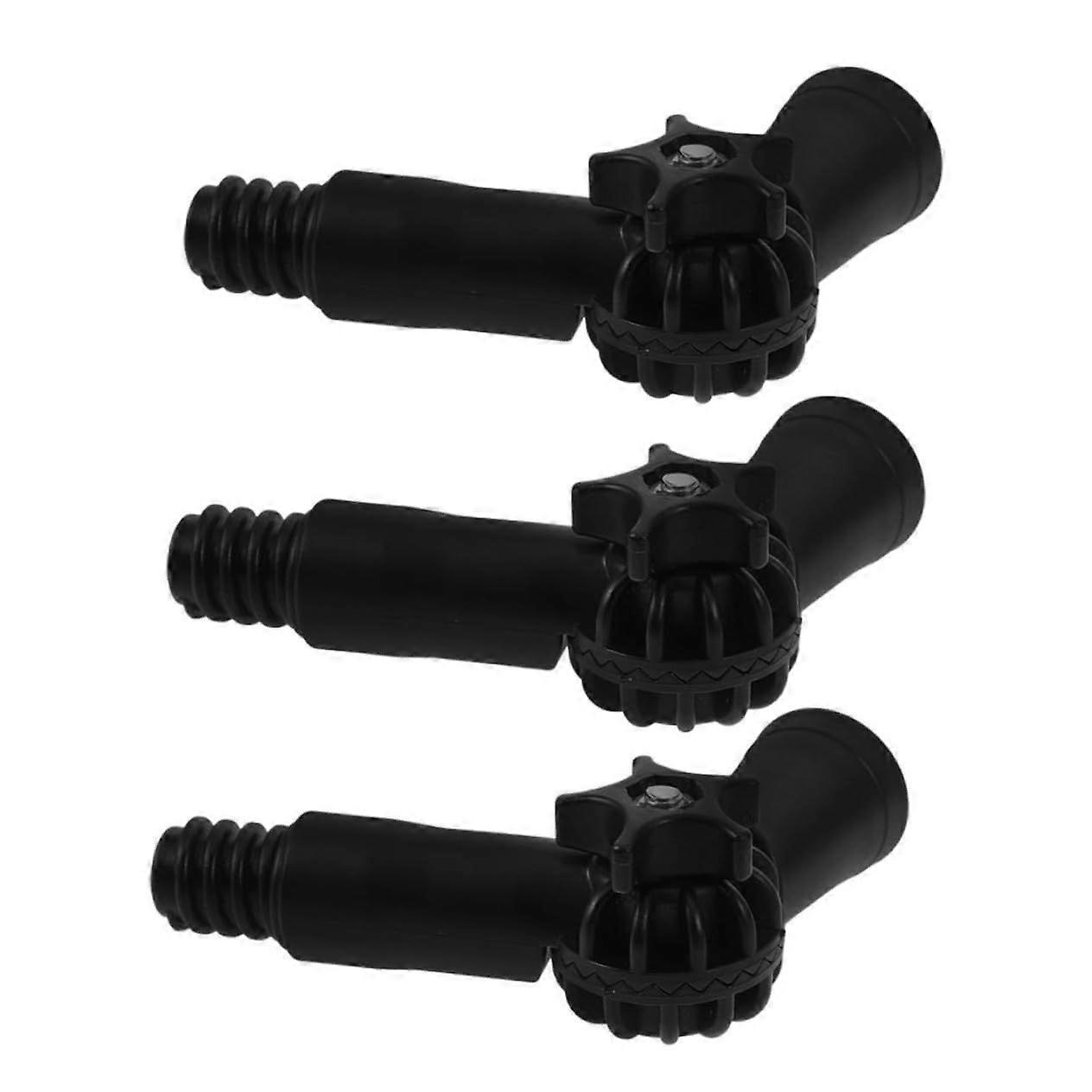 Angle Adapter Easy Installation for Extension Pole 3pcs Adjustable Pp Mop Accessories with Threaded Tip Compatible with Web Brushes and Extension Pole