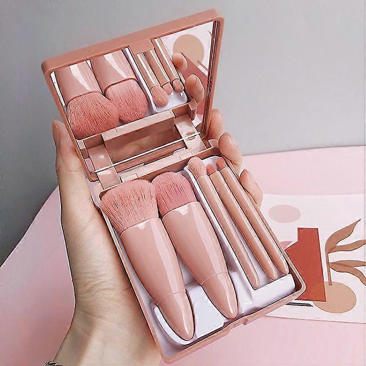 Portable 5-Brush Cosmetic Tool Set