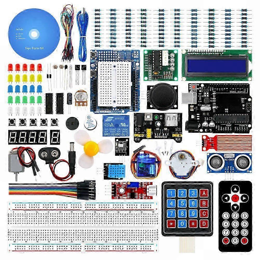 Super Starter Kit for UNO R3 Development Board with RFID Upgrade Kit and Tutorial Learning Guide