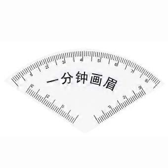 Transparent Arc Eyebrow Ruler