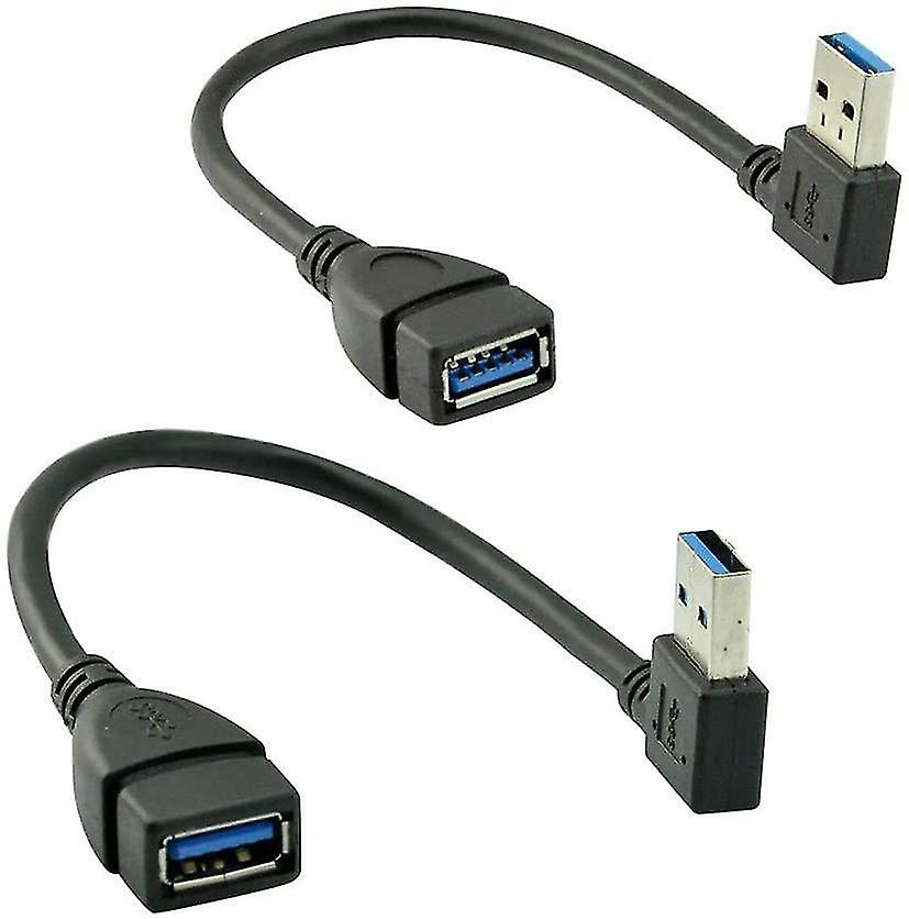 2pcs USB 3.0 de sex masculin-la-feminin extensie cablu stânga și la dreapta Cornere