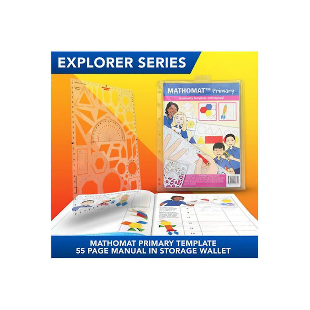 Mathomat Primary Wallet Huge Geometric Shapes With Illustrated Student Manual