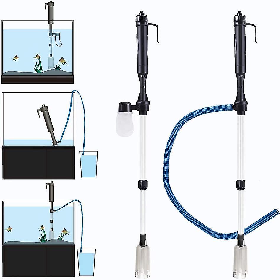 Aspirateur Pour Aquarium Avec Siphon | Nettoyage De Gravier Sans Électricité | Pour Poisson, Crevette, Petit Étang - 9