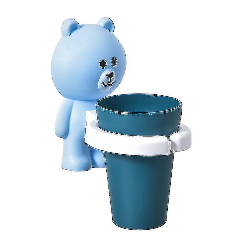 子供用歯ブラシカップホルダー壁掛けサクションカップ歯磨き粉収納ラック