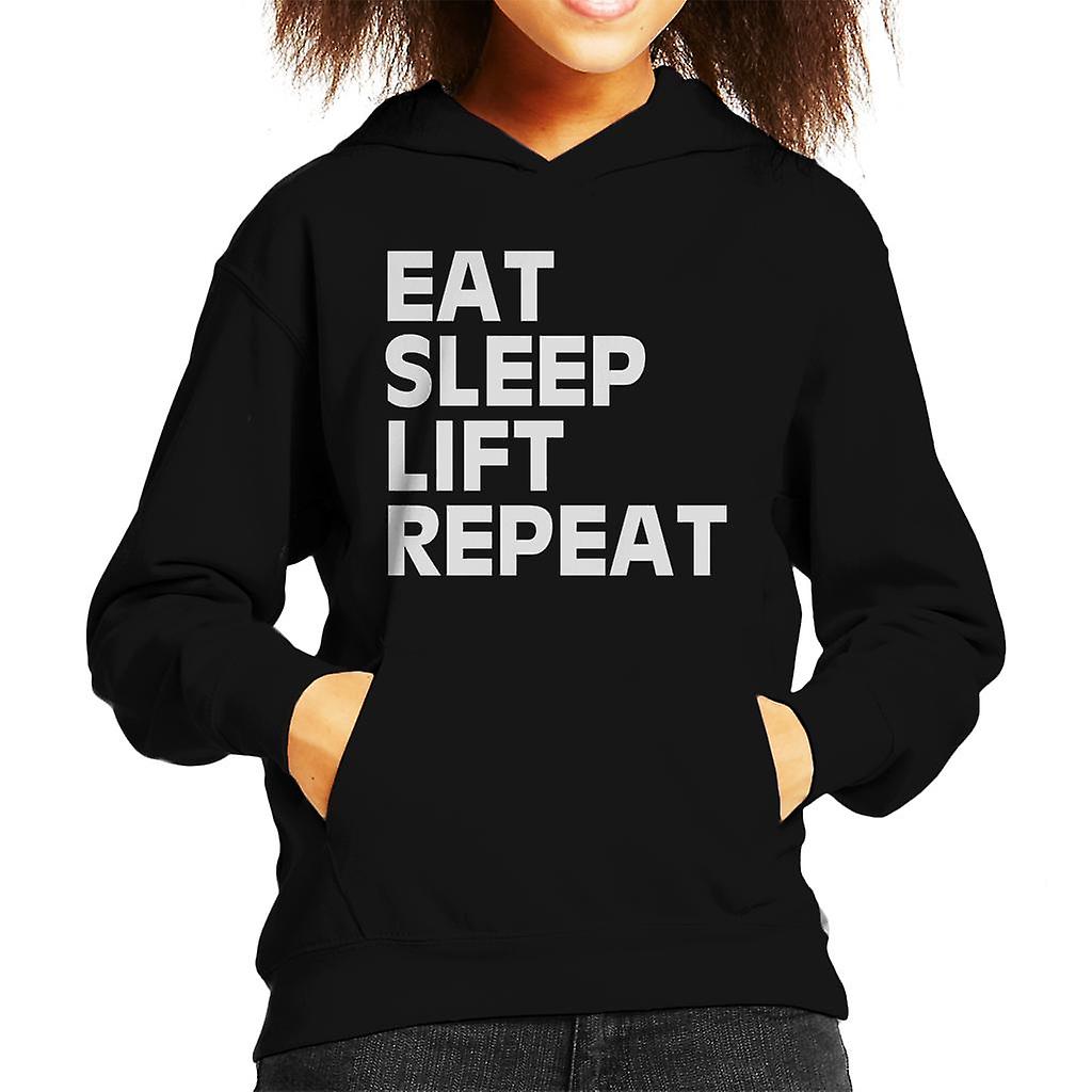 Spise søvn heis gjenta barneklubb Hettegenser