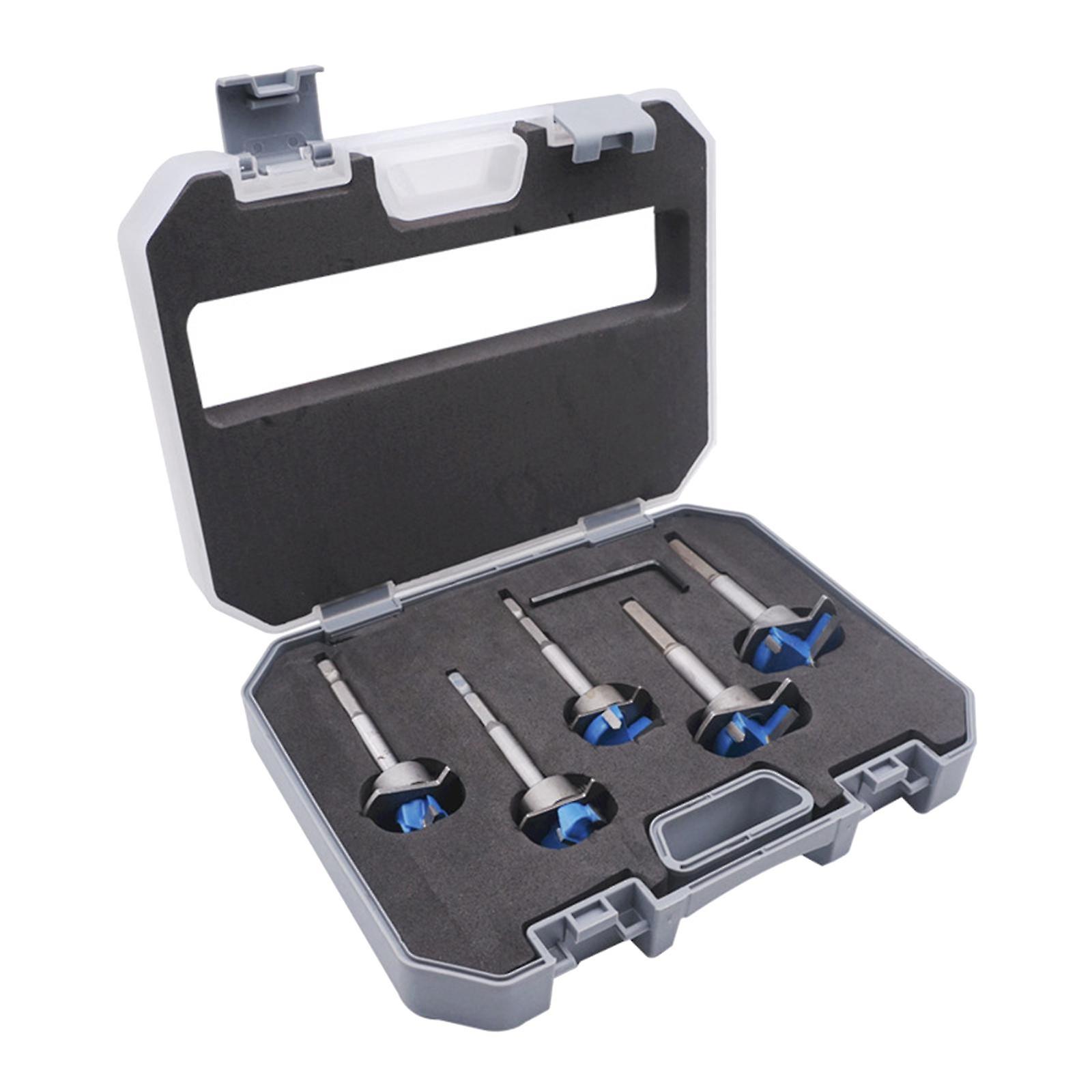 5x Drill Bits Adjustable Positioning Cupboard Hinge  Cutter