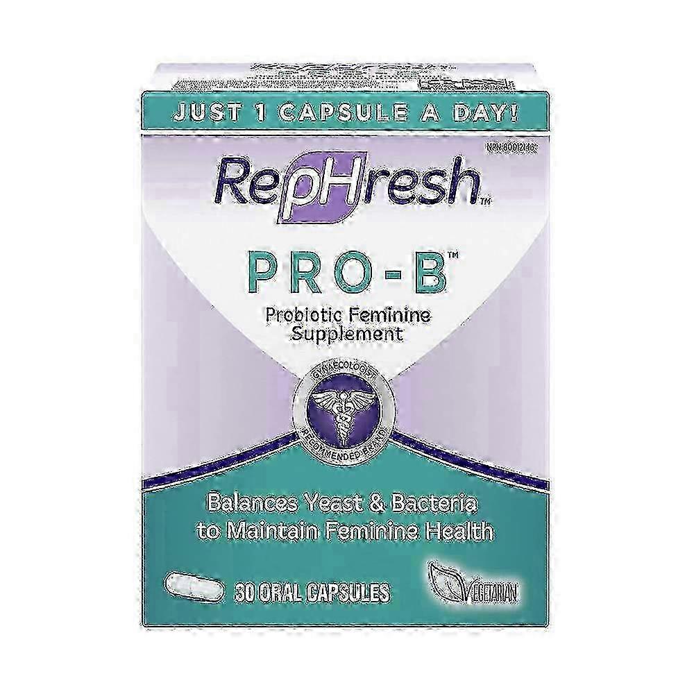 Rephresh Probiotic, Capsules, 30 Ea